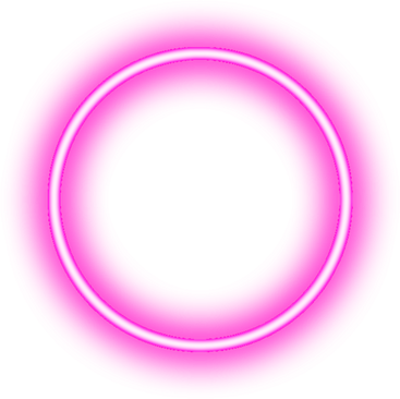 Pink neon circle